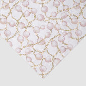 Papier Mousseline Lavage de mariage de perles de glamour rose or (Détail)