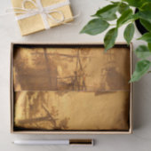 Papier Mousseline L'avalanche d'hiver (par Gerolamo Induno) (Cadeau)