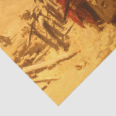 Papier Mousseline L'avalanche d'hiver (par Gerolamo Induno) (Détail)