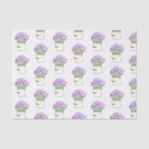 Papier Mousseline Lavande dans un seau
