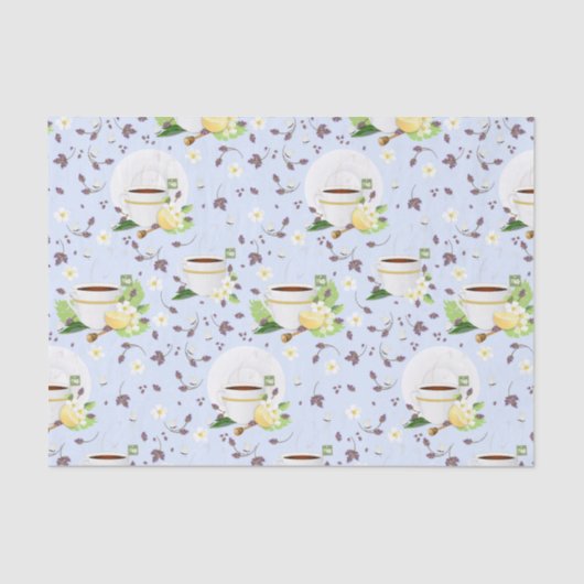 Papier Mousseline Lavande de citron thé (Recto)