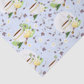 Papier Mousseline Lavande de citron thé (Détail)