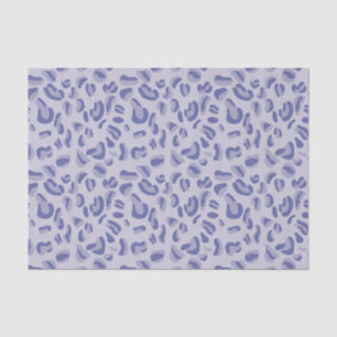 Papier Mousseline Lavande de Motif de léopard pourpre