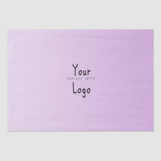 Papier Mousseline Lavande élégante de gradient avec le logo fait sur (Recto)