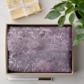 Papier Mousseline Lavande florale et découpage curatif gris (Cadeau)