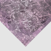 Papier Mousseline Lavande florale et découpage curatif gris (Détail)