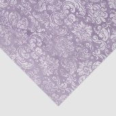 Papier Mousseline Lavande violet Doucement Distressé Damask Modèle (Détail)