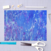 Papier Mousseline Lave bleue (Artisanat)