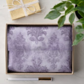 Papier Mousseline Lavender Baroque Scroll  (Cadeau)