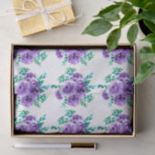 Papier Mousseline Lavender Flowers Design Motif transparent (Cadeau)