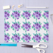 Papier Mousseline Lavender Flowers Design Motif transparent (Artisanat)