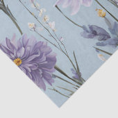 Papier Mousseline Lavender White Daisy Boho Fleur sauvage Decoupage (Détail)
