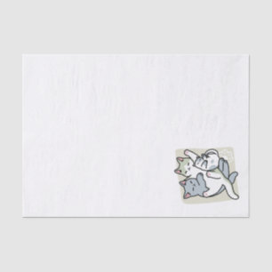 Papier Mousseline Laze Furr Days - Cute Lazy Cats Design