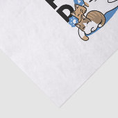 Papier Mousseline Laze Furr Days - Cute Lazy Cats Design (Détail)