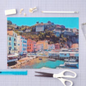 Papier Mousseline ldp SORRENTO - panorama - plage - (Artisanat)
