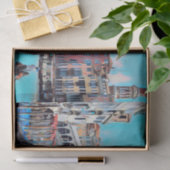 Papier Mousseline ldp VENICE - gondolas - rialto - (Cadeau)