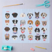 Papier Mousseline Le 4 Juillet Dog Visages (Artisanat)