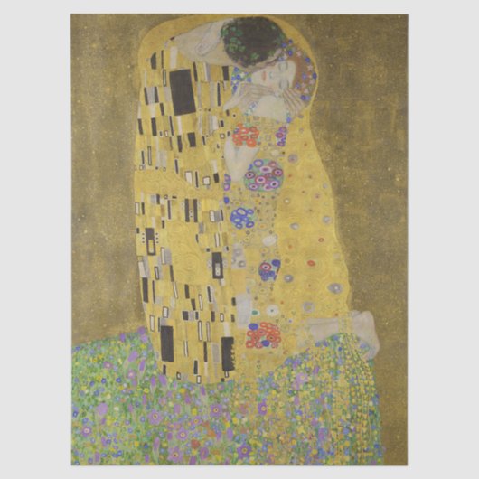 Papier Mousseline Le Baiser par Gustav Klimt (Recto)