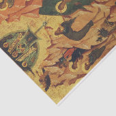 Papier Mousseline Le baptême de Jésus-Christ icône byzantine (Détail)