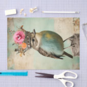 Papier Mousseline Le Beau Oiseau dans un collier de couronne Découpa (Artisanat)