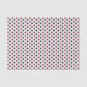 Papier Mousseline Le blanc rouge et bleu (Recto)