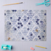 Papier Mousseline Le Blue Bee Series Design 13 Tissus Papier (Artisanat)