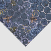 Papier Mousseline Le Blue Bee Series Design 15 Tissus Papier (Détail)