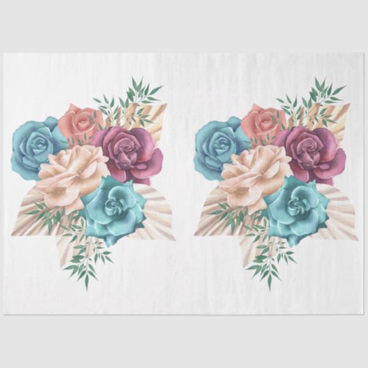 Papier Mousseline Le Boho Bouquet Series Design 16 (Recto)