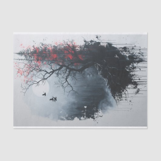 Papier Mousseline Le Bois Eerie (Recto)