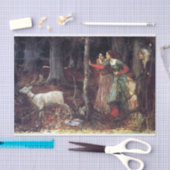 Papier Mousseline Le bois mystique par John William Waterhouse (Artisanat)