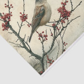 Papier Mousseline Le Bruant solitaire (Détail)