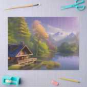 Papier Mousseline Le Cabine du Mountain Stream (Artisanat)