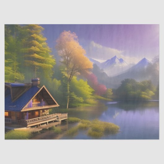 Papier Mousseline Le Cabine du Mountain Stream (Recto)