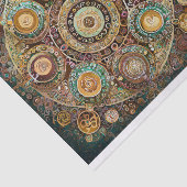 Papier Mousseline Le café est Amour, Mandala d'art Java (Détail)
