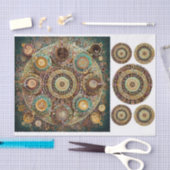 Papier Mousseline Le café est Amour, Mandala d'art Java (Artisanat)