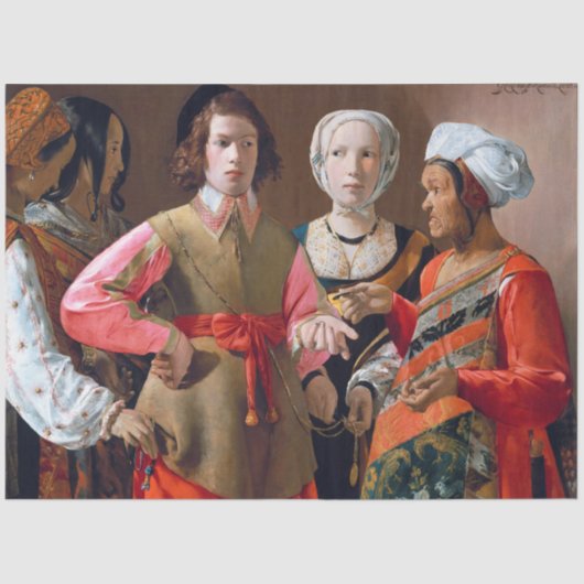 Papier Mousseline Le caissier Fortune, La Tour (Recto)