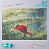 Papier Mousseline Le cardinal dans une décomposition d'arbre généalo (Artisanat)