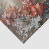 Papier Mousseline Le cardinal de Noël Holly Berry dans le découpage (Détail)