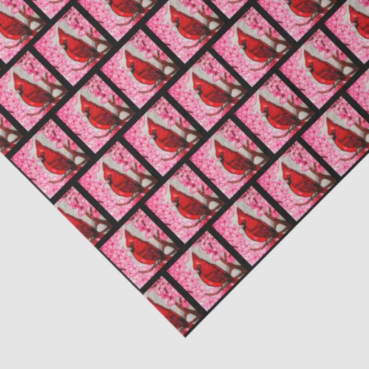 PAPIER MOUSSELINE LE CARDINAL ROUGE (Détail)