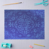 Papier Mousseline Le carpet perse en bleu (Artisanat)