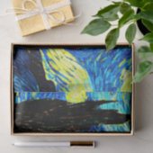 Papier Mousseline Le célèbre tableau de Van Gogh, Starry Night, (Cadeau)
