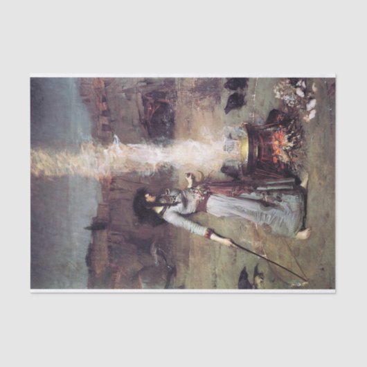 Papier Mousseline Le cercle magique par John William Waterhouse -188 (Recto)