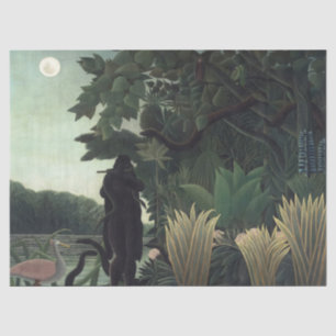 Papier Mousseline Le charmeur des serpents par Henri Rousseau