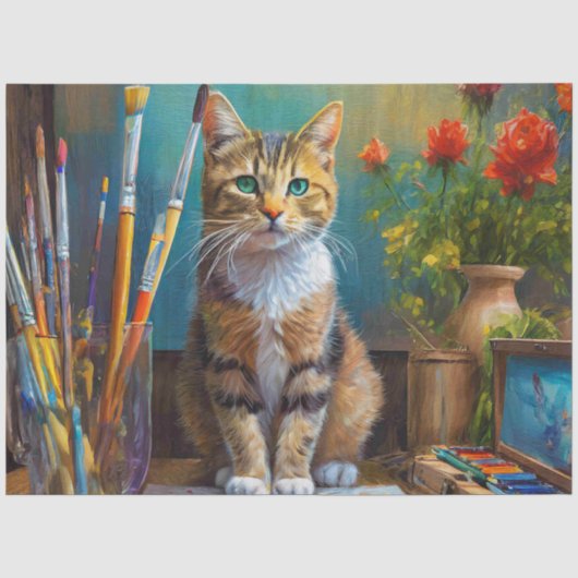 Papier Mousseline Le Chat Artistique (Recto)
