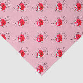 Papier Mousseline Le Chat Rouge Dessine Du Rose (Détail)