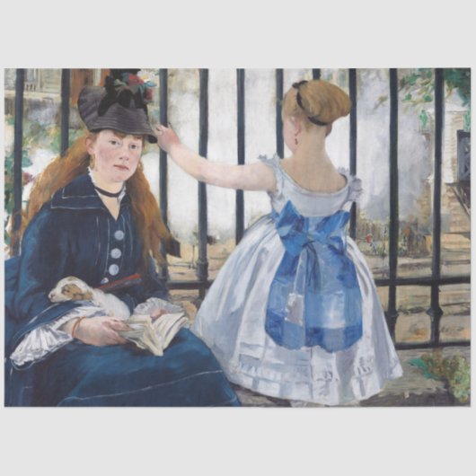 Papier Mousseline Le Chemin de fer, Edouard Manet (Recto)