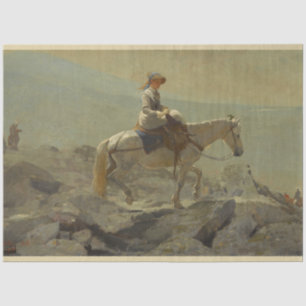 Papier Mousseline Le Chemin du Bridle, Montagnes Blanches (Winslow H
