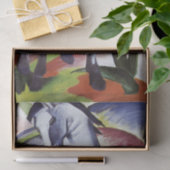 Papier Mousseline Le Cheval Bleu par Franz Marc Tissue Paper (Cadeau)