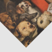 Papier Mousseline Le chien en tant que juge qui délivre la loi devan (Détail)