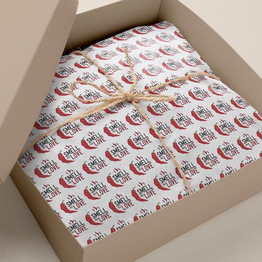 Papier Mousseline Le Chili rouge sent l'amour